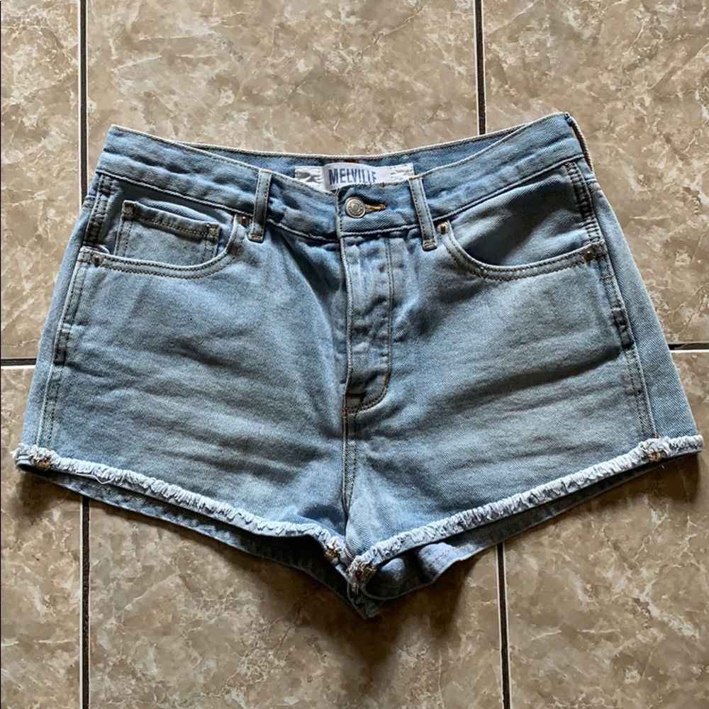 Brandy Melville high waist fray shorts size 28